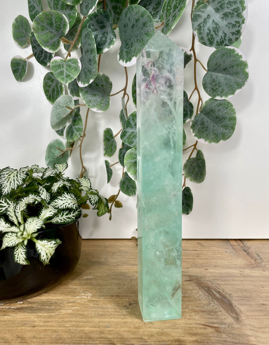 Watermelon Fluorite Tower